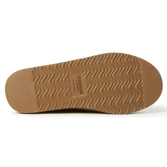 Fireside by Dearfoams Men Hobart Convertible Loafer Slippers Size US 9 Chestnut