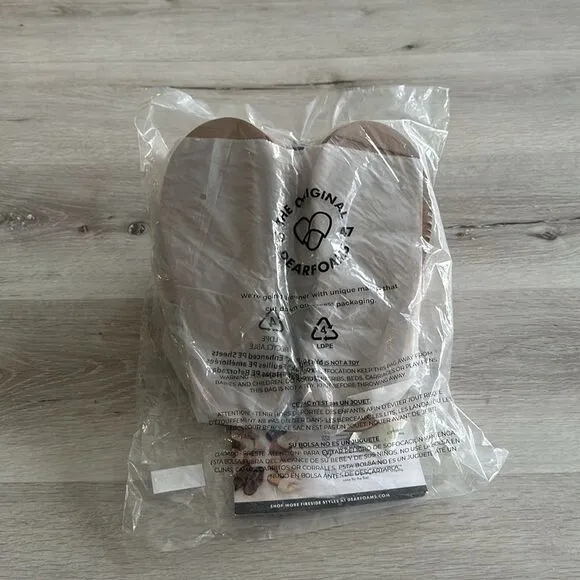 Fireside by Dearfoams Shelly Beach Shearling Slippers Driftwood 8 NWT IN PKG