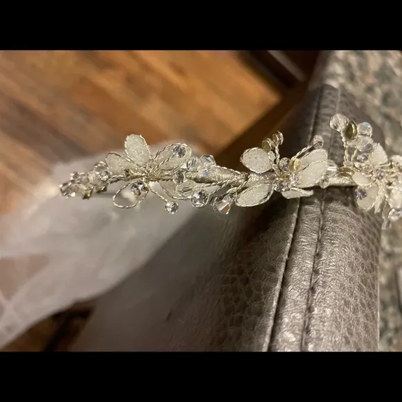 First Holy Communion Formal Dress/Veil/Shoes/Jewelry