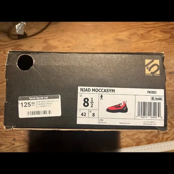 Five Ten 5.10 NIAD Moccasym Slipper Style Climbing Shoes EU 42 USM 8.5 USW 9.5