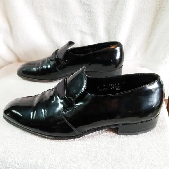 Florsheim black patent leather oxford dress shoes