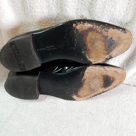 Florsheim black patent leather oxford dress shoes