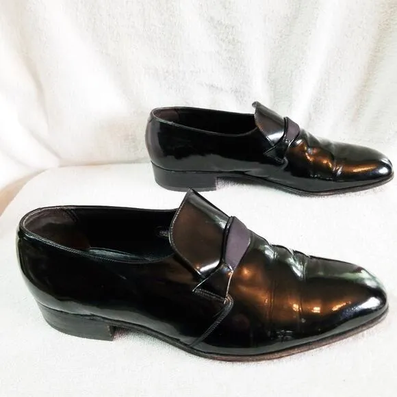 Florsheim black patent leather oxford dress shoes