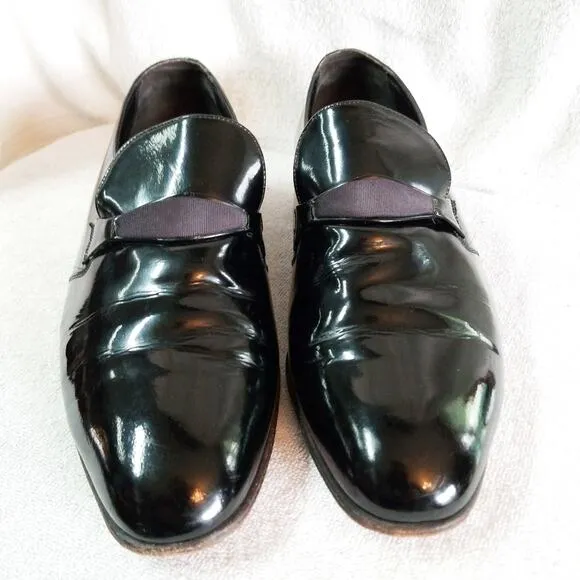 Florsheim black patent leather oxford dress shoes