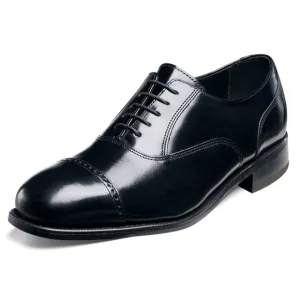 Florsheim 'Lexington Brogue' Black Patent Leather Lace-Up Oxford Sz. 8D EUC
