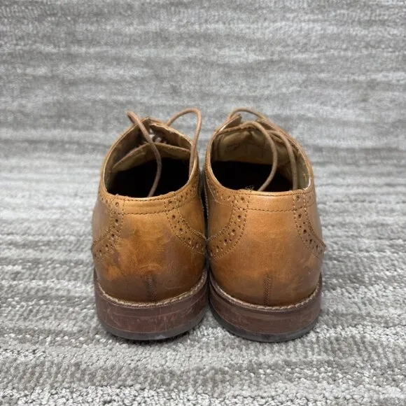 Florsheim Mens Dress Shoes Derby Wingtip 11 D Brown Leather Brogue Oxford