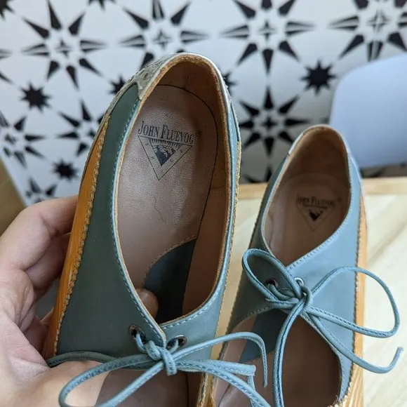 Fluevog Mary Jane Tie Heels, Sz 6