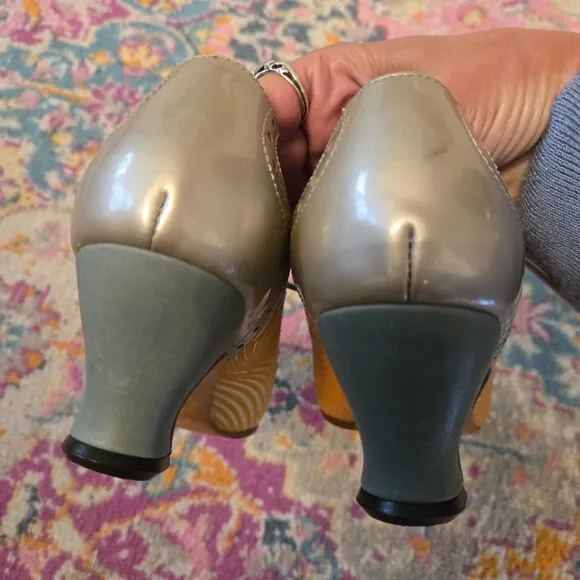 Fluevog Mary Jane Tie Heels, Sz 6