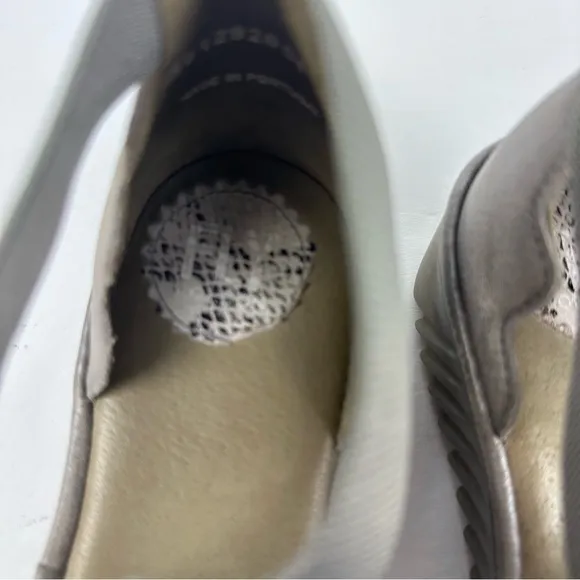 Fly London Lago Shoes 38 Gray Black Snakeskin Leather Criss Cross Ankle Strap