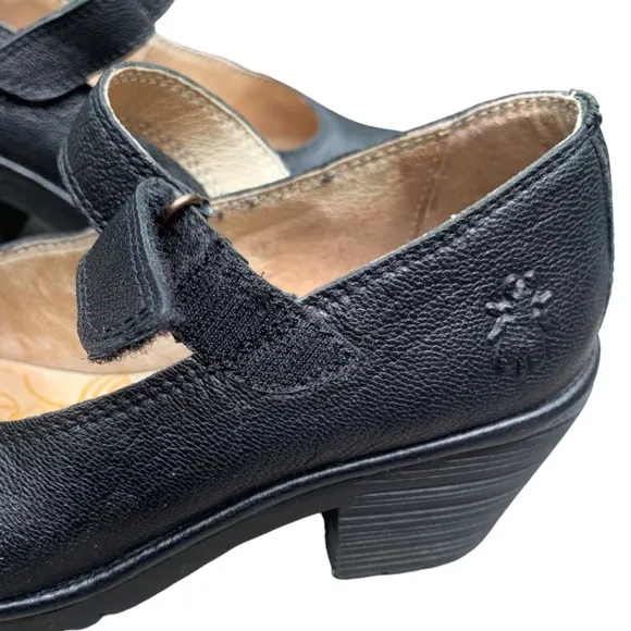 Fly London Mary Jane Wiss Pump 36 Goth Punk Dark Academia