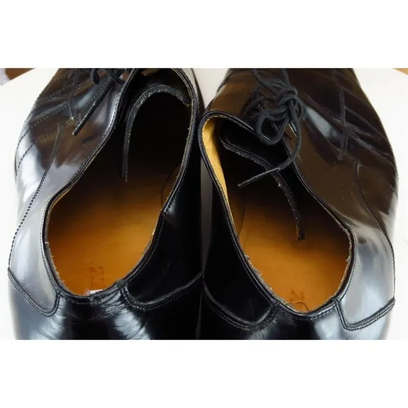 Four-Ay Shoes Sz 44 M‎ Black Derby Oxfords Patent Leather Men 2020