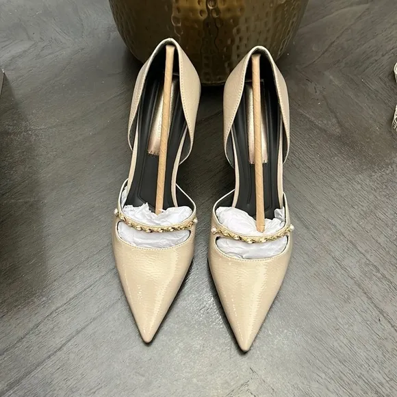 FRANCO SARTO Azara Pumps Cashmere Beige Faux Patent