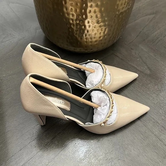 FRANCO SARTO Azara Pumps Cashmere Beige Faux Patent