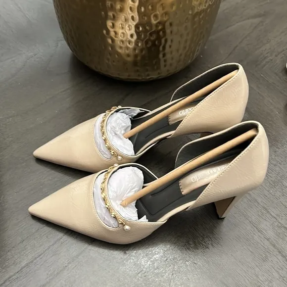 FRANCO SARTO Azara Pumps Cashmere Beige Faux Patent