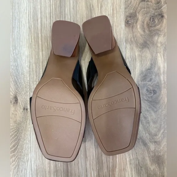 Franco Sarto Safia Block Heel Sandal Brown Size 7