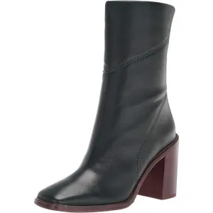 Franco Sarto Women's Stevie Mid Calf Boots Leather, Black Size 9M