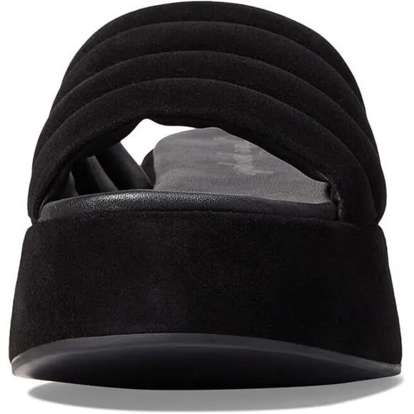 Free People Almost Paradise Sandals Womens 6 Black Slip-on Platform Shoes ZPP169