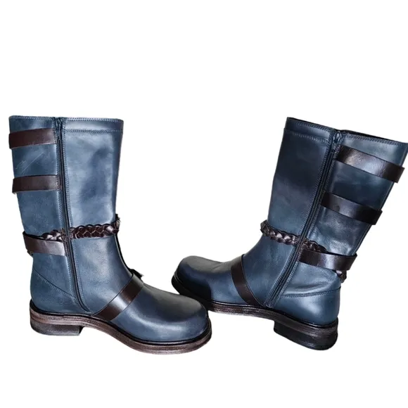 Free People Billie Buckle Boots Size 6.5