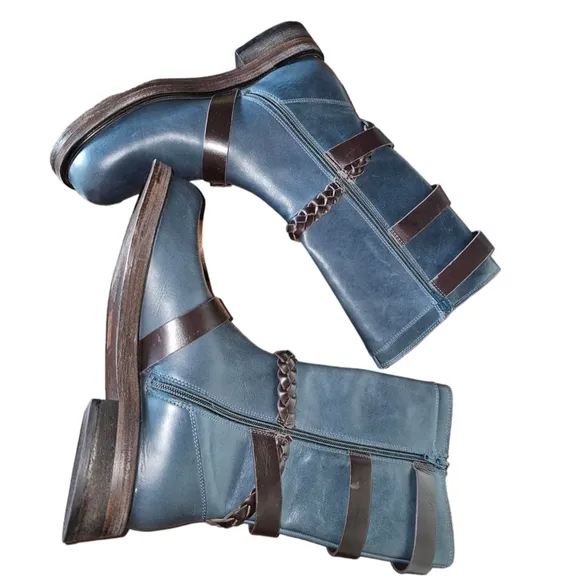 Free People Billie Buckle Boots Size 6.5