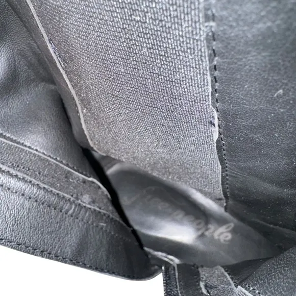 Free people brooks Chelsea boots black suede lug sole shoes 39.5
