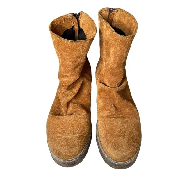 Free People | Byron Flatform Suede Boots Size 38