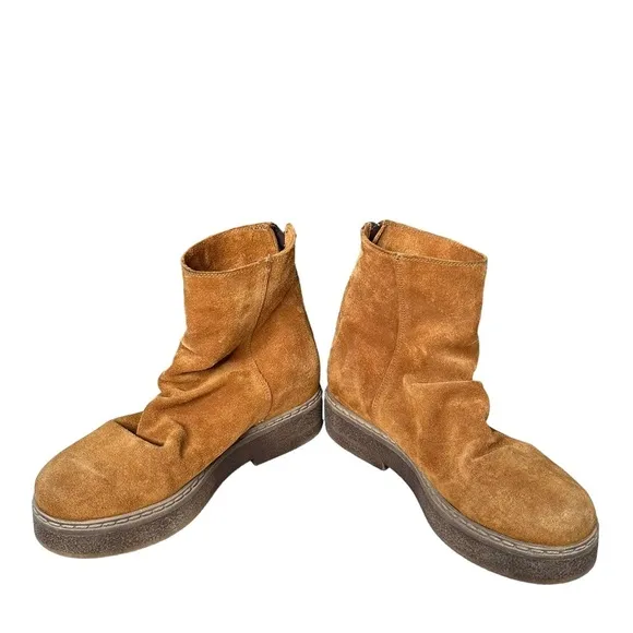 Free People | Byron Flatform Suede Boots Size 38