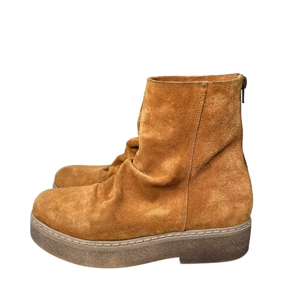 Free People | Byron Flatform Suede Boots Size 38