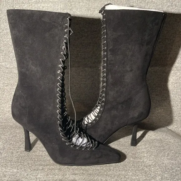 Free People Carolina Corset Heel Boots. NEW