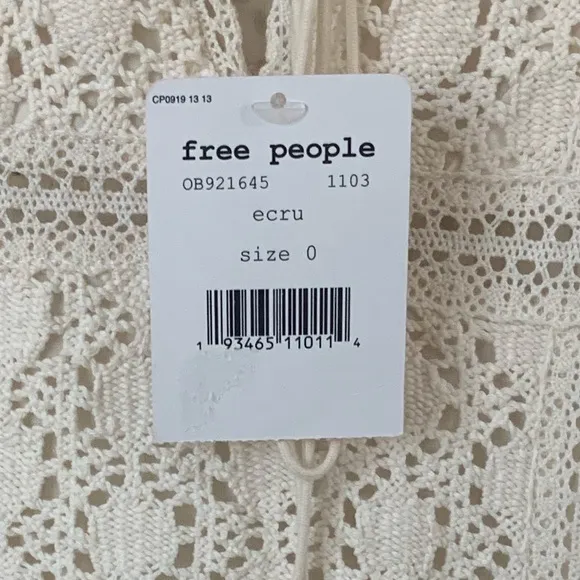 Free People 🌾 Cross My‎ Heart Mini Dress