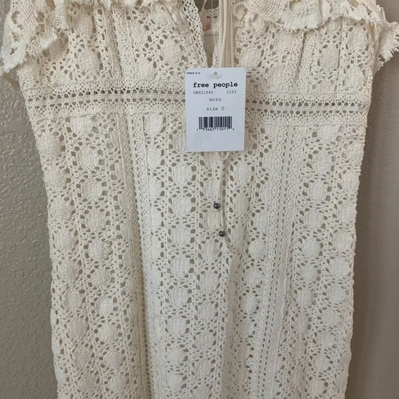 Free People 🌾 Cross My‎ Heart Mini Dress