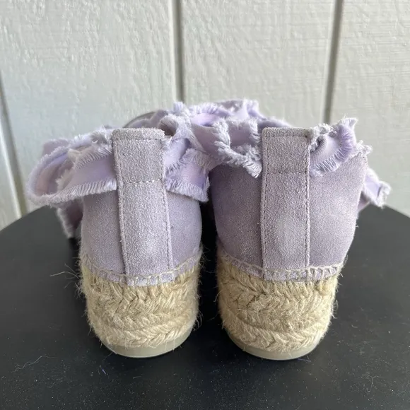 Free People Destino Espadrille Platform Shoes in Lavender Purple Size 39