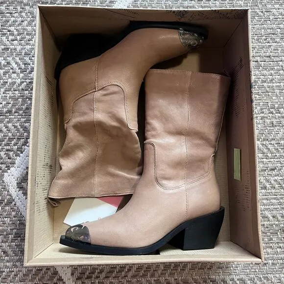 Free People Faster Horses Filigree Boots Sz 7