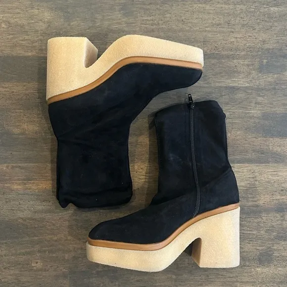 Free People Gigi Ankle Boot Black Size 39.5