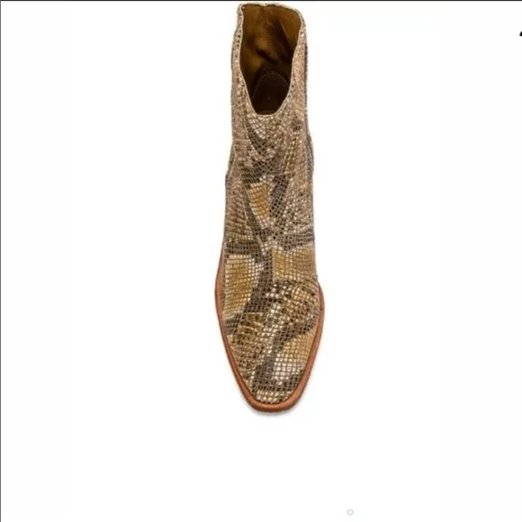Free People In Tan Barclay Snake Print Ank…