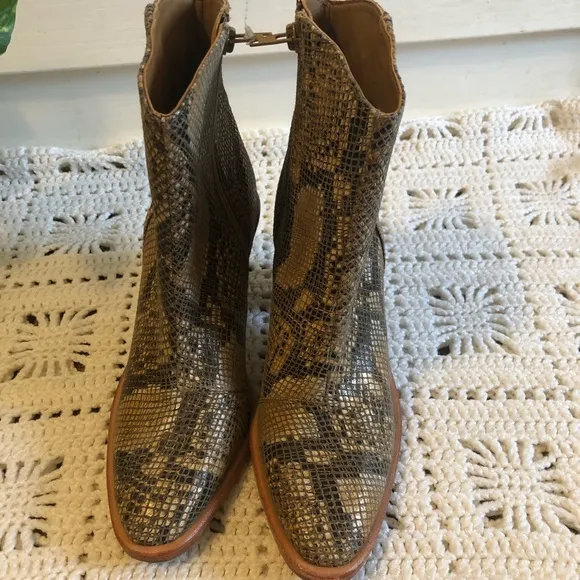 Free People In Tan Barclay Snake Print Ank…