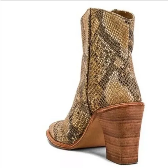 Free People In Tan Barclay Snake Print Ank…