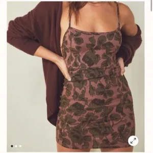 Free People NWT Bring it Back Floral Printed Mini Dress Mauve Combo Size XS