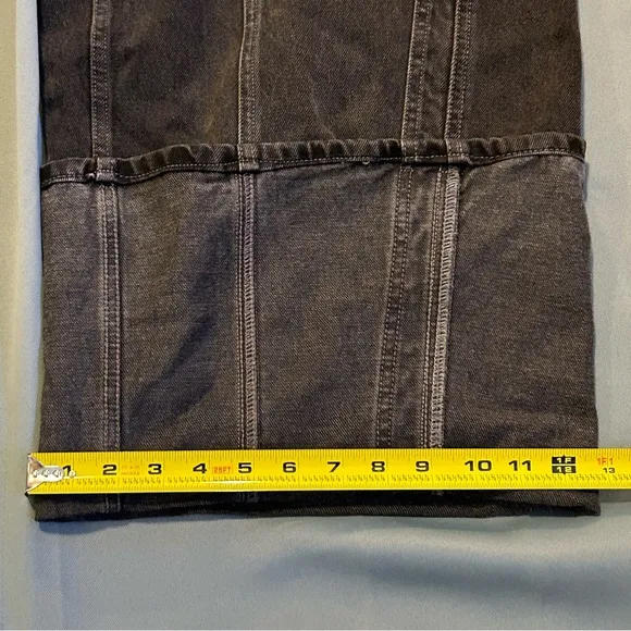 Free People Olsen Cuffed Crop Barrel Jeans Black We The Free size 29