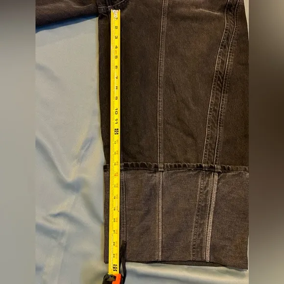 Free People Olsen Cuffed Crop Barrel Jeans We The Free Taper Barrel Black 31