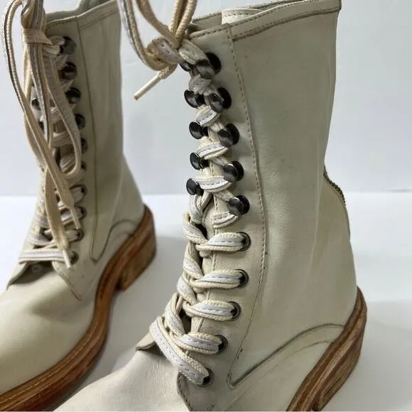 Free People Santa Fe Lace Up Boots combat boots Sz 8