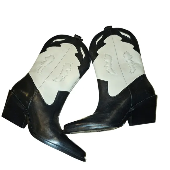 Free People Twin Flames Western Boots Size 11