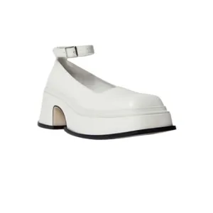 Free People X Jeffrey Campbell Empath White Patent Leather Mary Jane Shoes 8