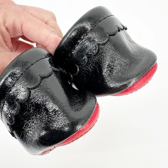 Freshly Picked Mary Jane Shoes Ebony Patent Leather Size 6