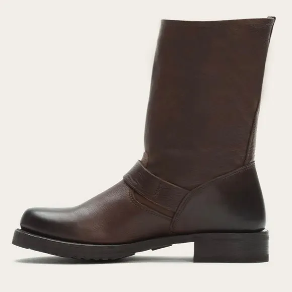 FRYE BOOTS sz 6.5 Brown Leather New