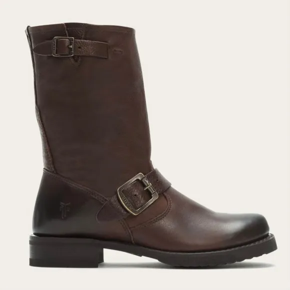 FRYE BOOTS sz 6.5 Brown Leather New