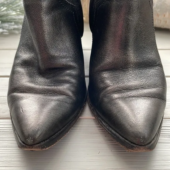 Frye Flynn Ankle Boot Leather Pewter size 6