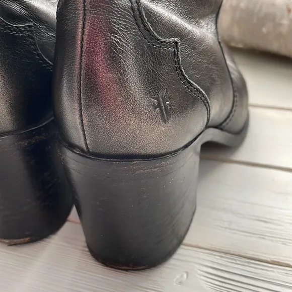 Frye Flynn Ankle Boot Leather Pewter size 6