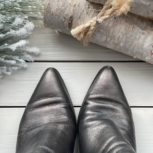 Frye Flynn Ankle Boot Leather Pewter size 6