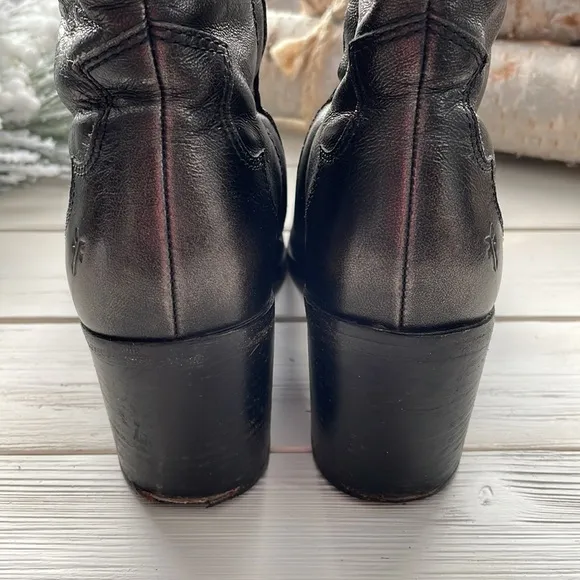 Frye Flynn Ankle Boot Leather Pewter size 6