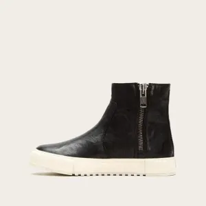 Frye Gia Lug Shearling Double Zip Leather Boots Women’s Shoes Black 11